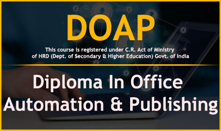 DOAP – Diploma In Office Automation & Publishing